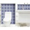 Homeroots 4 x 4 in. Blue & White Mosaic Peel & Stick Removable Tiles 399825 - alternate 9